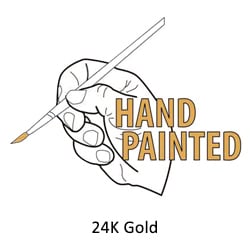 Hand Painted 24K Gold
